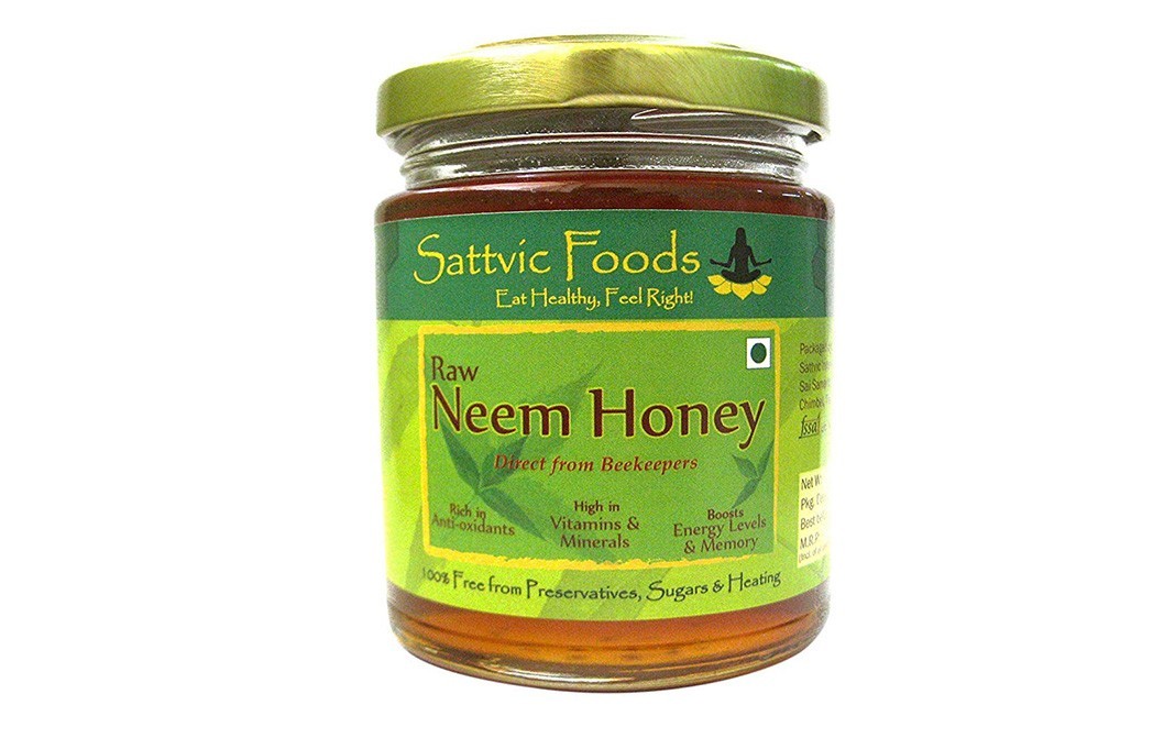 Sattvic foods Raw Neem Honey    Glass Jar  200 grams